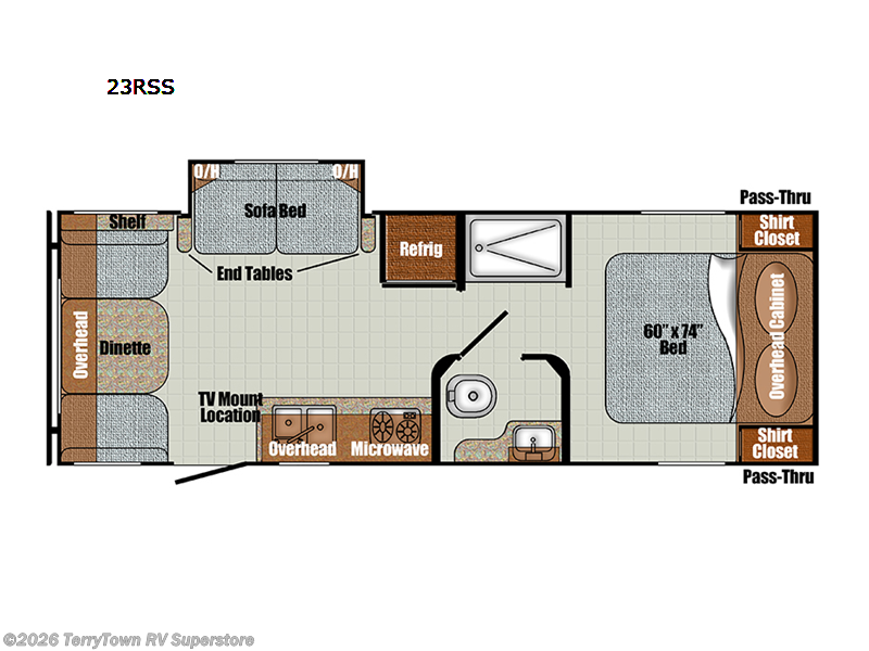 2024 Gulf Stream Vista Cruiser 23RSS - Used Travel Trailer For Sale by TerryTown RV Superstore in Grand Rapids, Michigan features Slideout