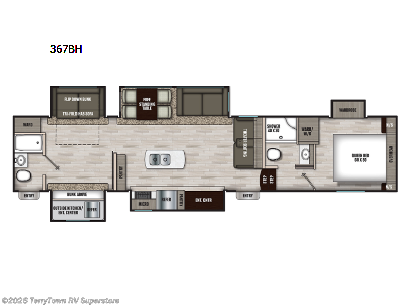 2022 Coachmen Chaparral 367BH - New Fifth Wheel For Sale by TerryTown RV Superstore in Grand Rapids, Michigan features Slideout