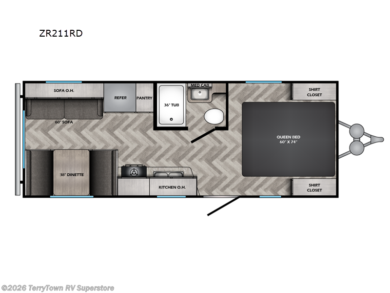 2024 CrossRoads Zinger Lite 211RD - New Travel Trailer For Sale by TerryTown RV Superstore in Grand Rapids, Michigan