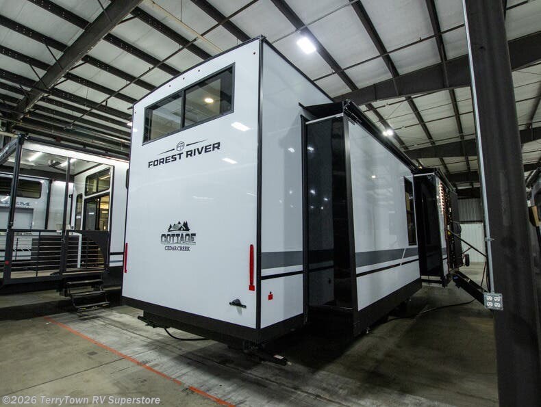 2026 Cedar Creek Cottage Fifth Wheels 413FWC by Forest River from TerryTown RV Superstore in Grand Rapids, Michigan