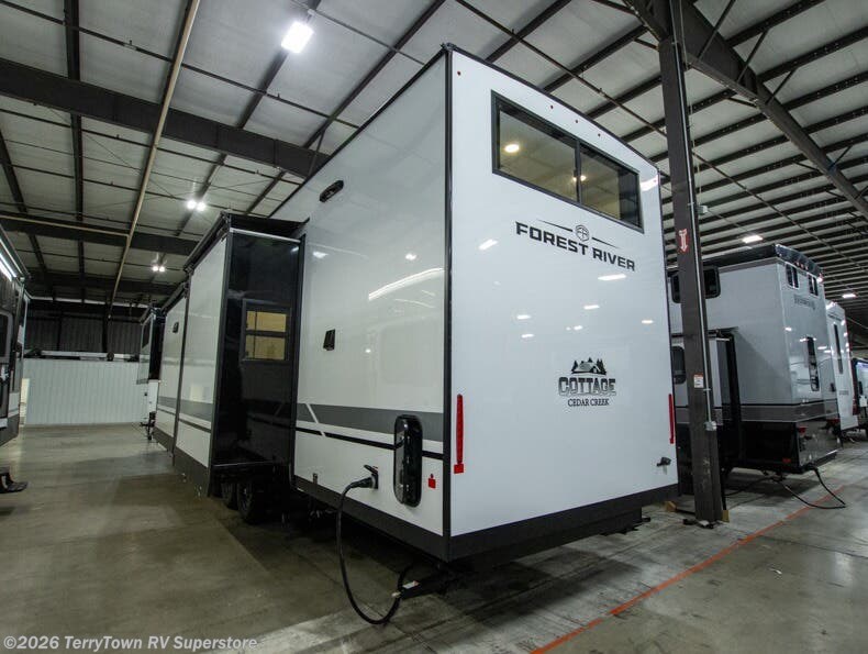 New 2026 Forest River Cedar Creek Cottage Fifth Wheels 413FWC available in Grand Rapids, Michigan