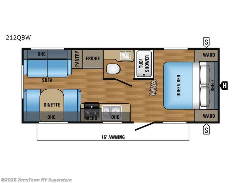 2017 Jayco Jay Flight SLX 212QBW - Used Travel Trailer For Sale by TerryTown RV Superstore in Grand Rapids, Michigan