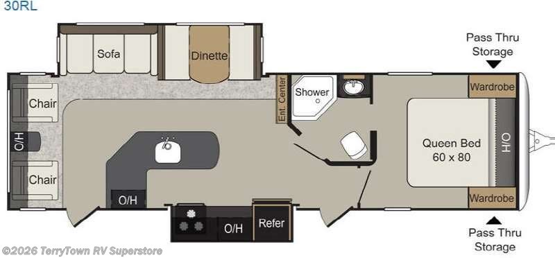 2014 Keystone Passport 30RL Elite - Used Travel Trailer For Sale by TerryTown RV Superstore in Grand Rapids, Michigan features Slideout