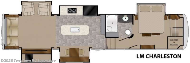 2016 Heartland Landmark 365 Charleston - Used Fifth Wheel For Sale by TerryTown RV Superstore in Grand Rapids, Michigan features Slideout