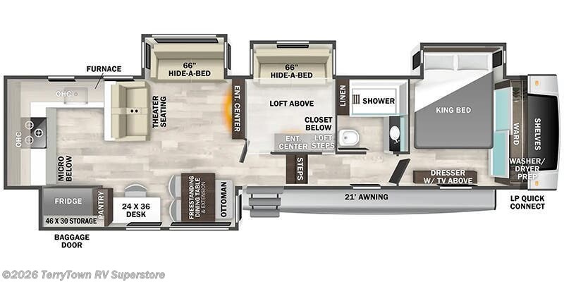 2026 Forest River Cedar Creek Experience 39RKB - New Fifth Wheel For Sale by TerryTown RV Superstore in Grand Rapids, Michigan