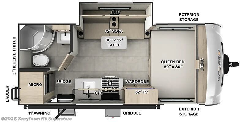 2026 Forest River Rockwood Geo Pro G19FBS - New Travel Trailer For Sale by TerryTown RV Superstore in Grand Rapids, Michigan