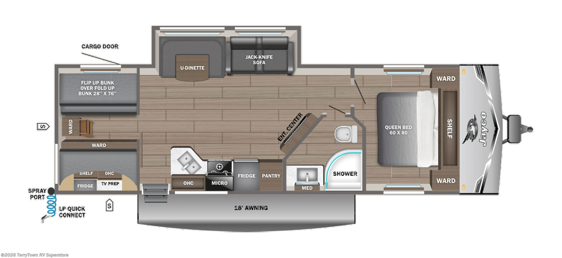 2026 Jayco Jay Flight SLX 295TBS - New Travel Trailer For Sale by TerryTown RV Superstore in Grand Rapids, Michigan