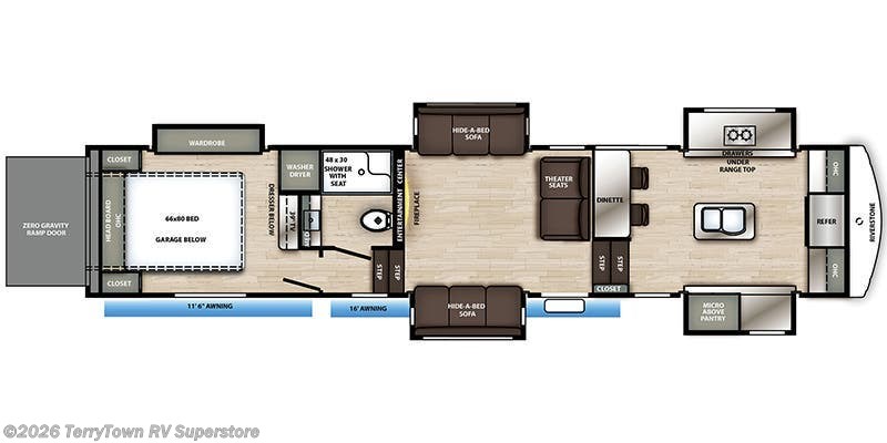 2020 Forest River RiverStone 39FKTH - Used Fifth Wheel For Sale by TerryTown RV Superstore in Grand Rapids, Michigan