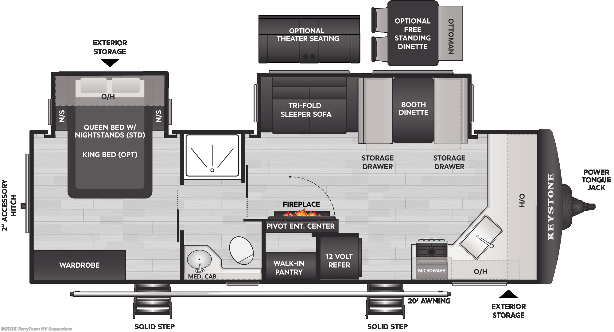 2026 Keystone Cougar Half-Ton 25FKD - New Travel Trailer For Sale by TerryTown RV Superstore in Grand Rapids, Michigan