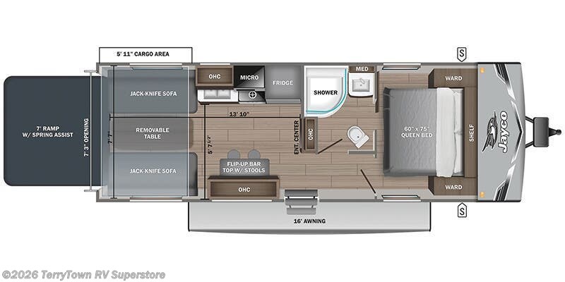 2026 Jayco Jay Flight SLX 265TH - New Toy Hauler For Sale by TerryTown RV Superstore in Grand Rapids, Michigan