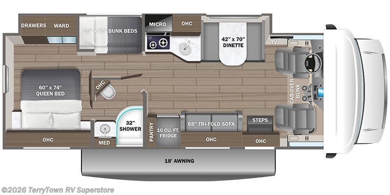 2026 Jayco Redhawk SE 31FF - New Class C For Sale by TerryTown RV Superstore in Grand Rapids, Michigan