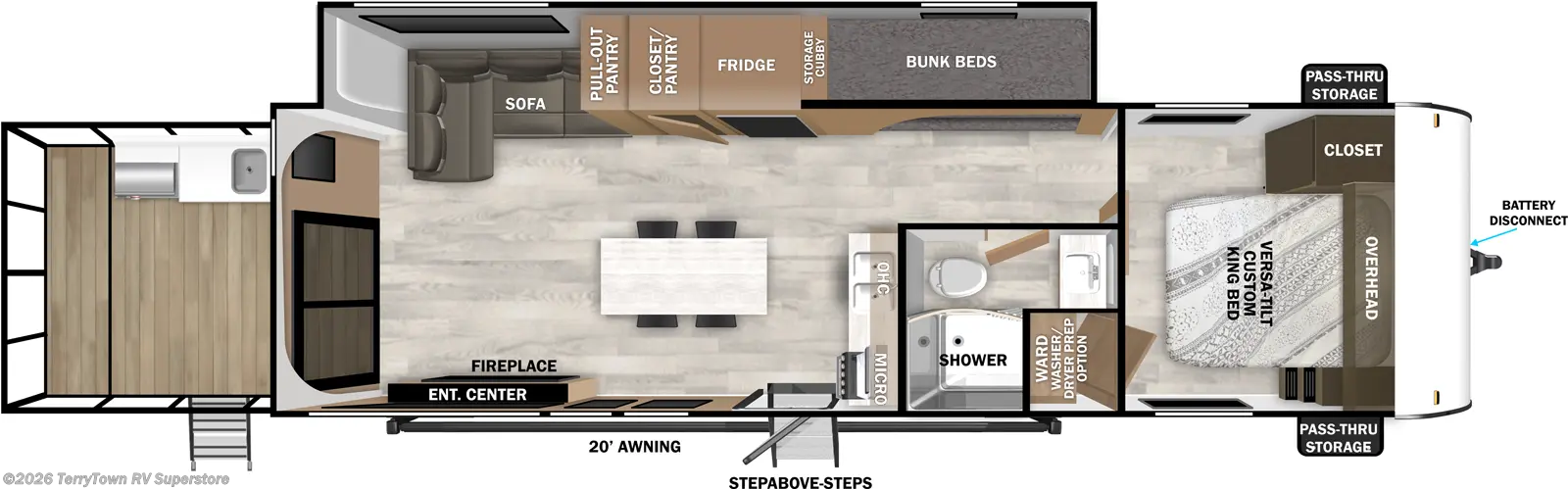 2025 Salem 34VERANDA by Forest River from TerryTown RV Superstore in Grand Rapids, Michigan