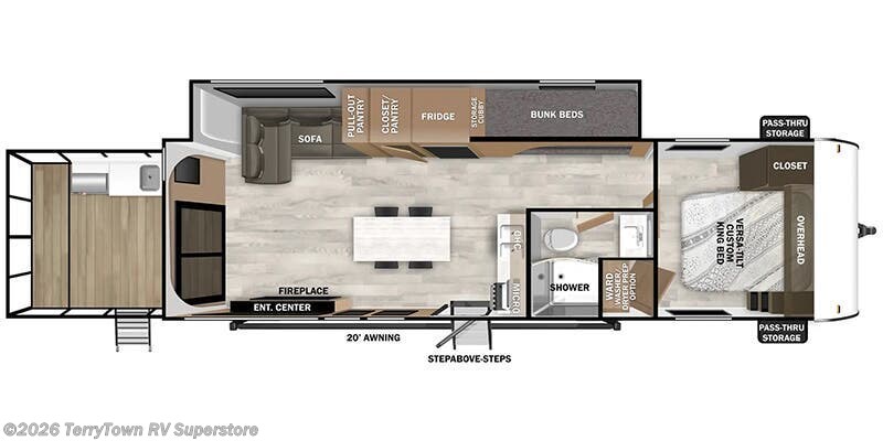 2025 Forest River Salem 34VERANDA - New Travel Trailer For Sale by TerryTown RV Superstore in Grand Rapids, Michigan