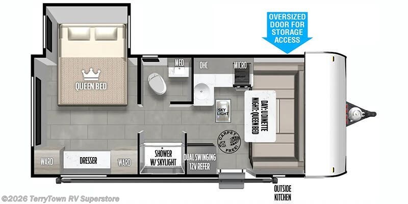 2025 Forest River Salem FSX 169RSK - New Travel Trailer For Sale by TerryTown RV Superstore in Grand Rapids, Michigan