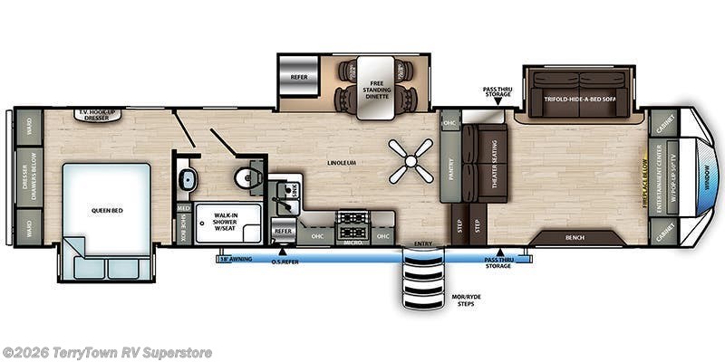 2021 Forest River Sandpiper 3550FL - Used Fifth Wheel For Sale by TerryTown RV Superstore in Grand Rapids, Michigan