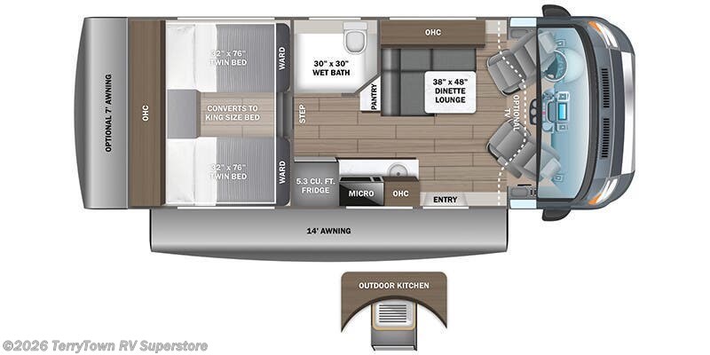 2025 Jayco Granite Ridge 22T - New Class C For Sale by TerryTown RV Superstore in Grand Rapids, Michigan