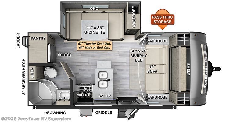 2024 Forest River Rockwood Mini Lite 2104S - New Travel Trailer For Sale by TerryTown RV Superstore in Grand Rapids, Michigan