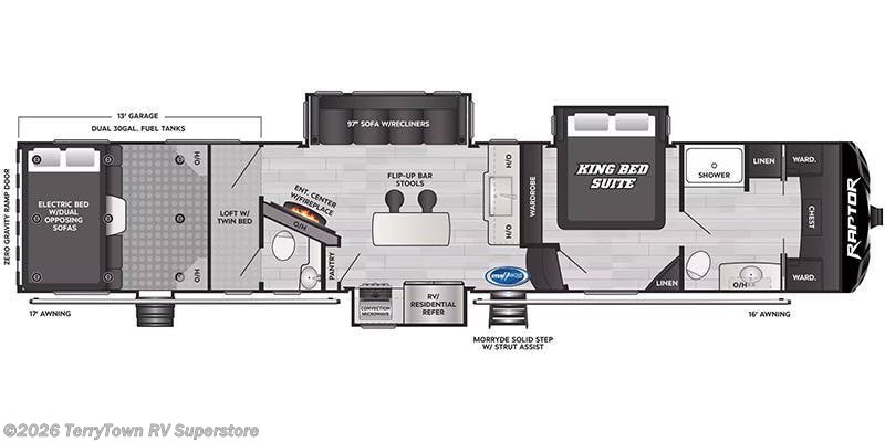 2023 Keystone Raptor 420 - New Fifth Wheel For Sale by TerryTown RV Superstore in Grand Rapids, Michigan