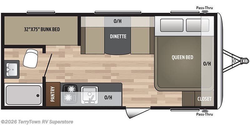 2019 Keystone Springdale Mini 1800BH - Used Travel Trailer For Sale by TerryTown RV Superstore in Grand Rapids, Michigan