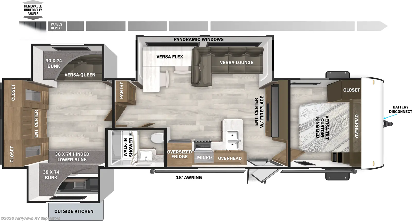 2026 Forest River Salem 31KQBTS - New Travel Trailer For Sale by TerryTown RV Superstore in Grand Rapids, Michigan