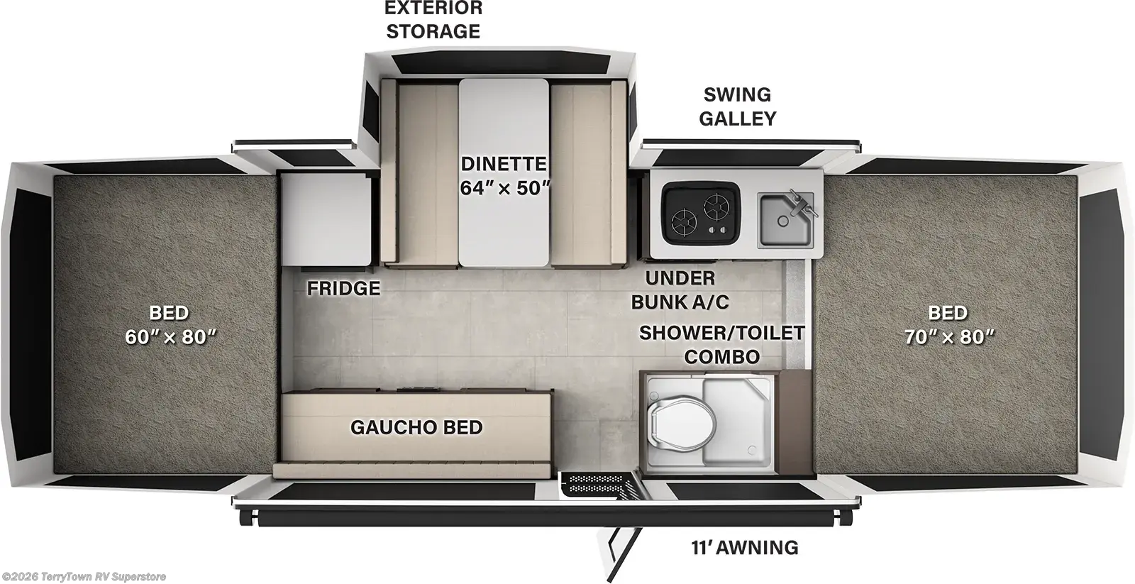 New 2026 Forest River Rockwood Tent 2380FT available in Grand Rapids, Michigan