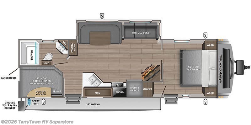 2024 Jayco White Hawk 29BH - New Travel Trailer For Sale by TerryTown RV Superstore in Grand Rapids, Michigan