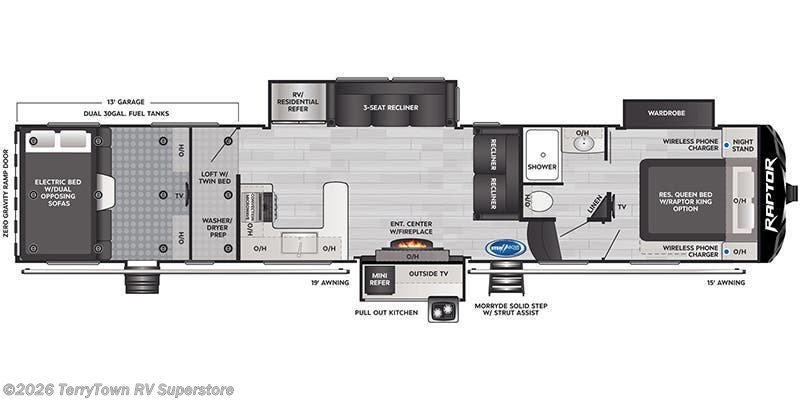 2022 Keystone Raptor 423 - New Fifth Wheel For Sale by TerryTown RV Superstore in Grand Rapids, Michigan