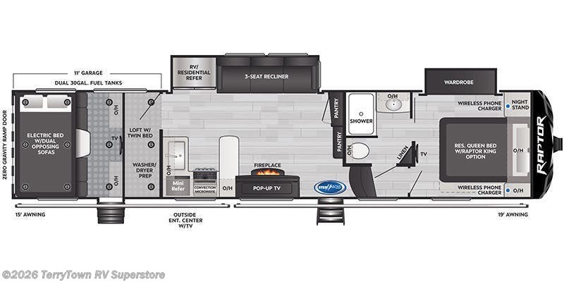2022 Keystone Raptor 351 - New Toy Hauler For Sale by TerryTown RV Superstore in Grand Rapids, Michigan