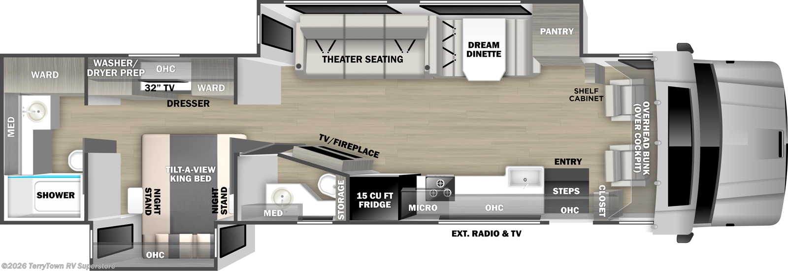 2027 Dynamax Corp Europa S 37CA - New Class C For Sale by TerryTown RV Superstore in Grand Rapids, Michigan