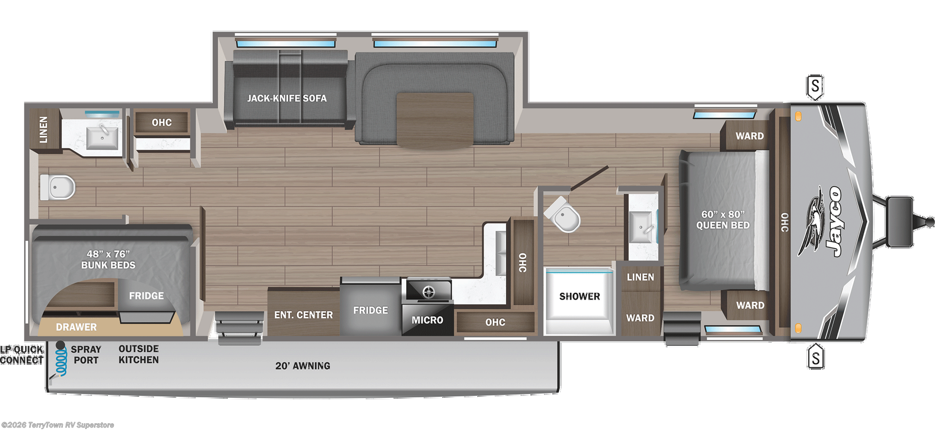 2026 Jayco Jay Flight SLX 330TBS - New Travel Trailer For Sale by TerryTown RV Superstore in Grand Rapids, Michigan