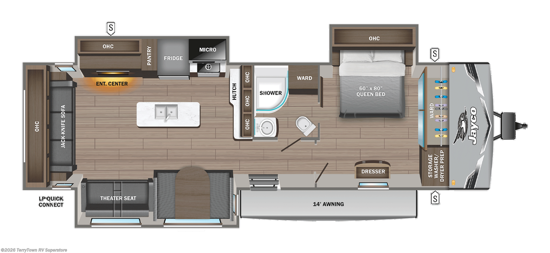 2027 Jayco Jay Flight SLX 334RTS - New Travel Trailer For Sale by TerryTown RV Superstore in Grand Rapids, Michigan