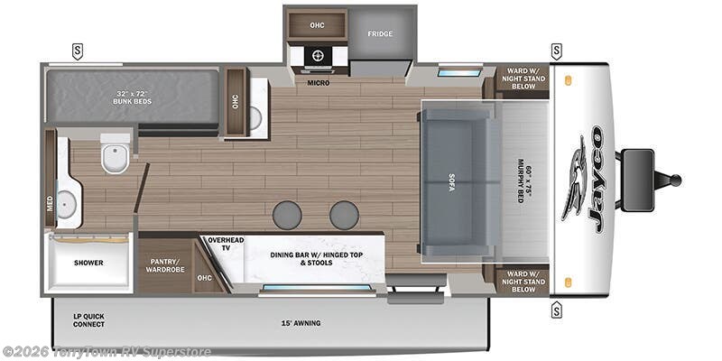 2025 Jayco Jay Feather Air 18MBH - New Travel Trailer For Sale by TerryTown RV Superstore in Grand Rapids, Michigan