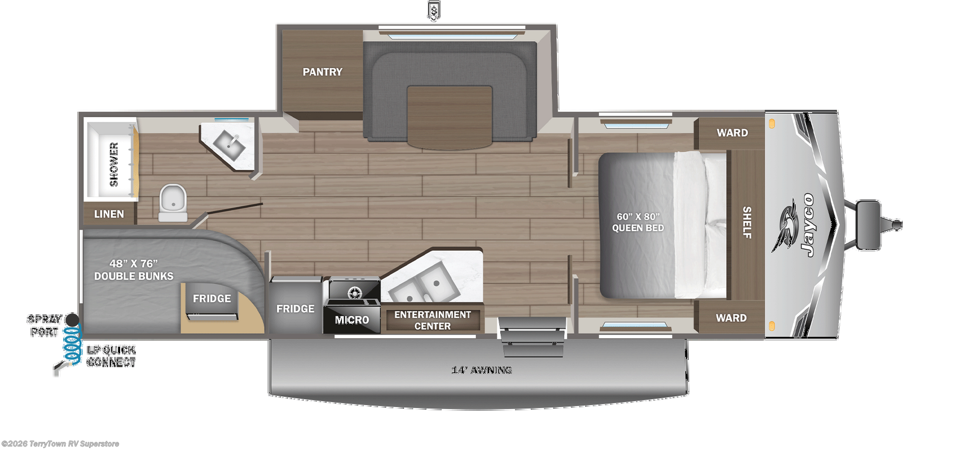 2026 Jayco Jay Flight SLX 245BHS - New Travel Trailer For Sale by TerryTown RV Superstore in Grand Rapids, Michigan