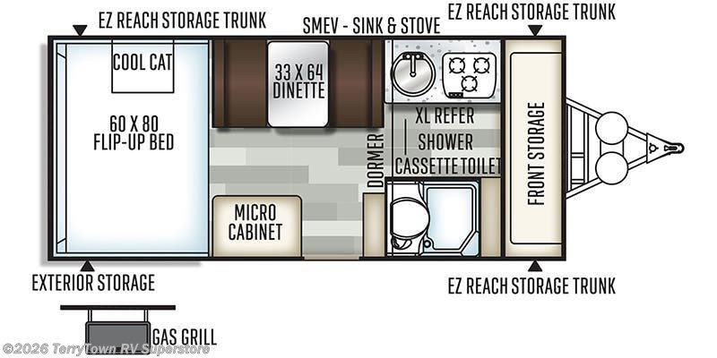 2019 Forest River Rockwood Hard Side A214HW - Used Popup For Sale by TerryTown RV Superstore in Grand Rapids, Michigan