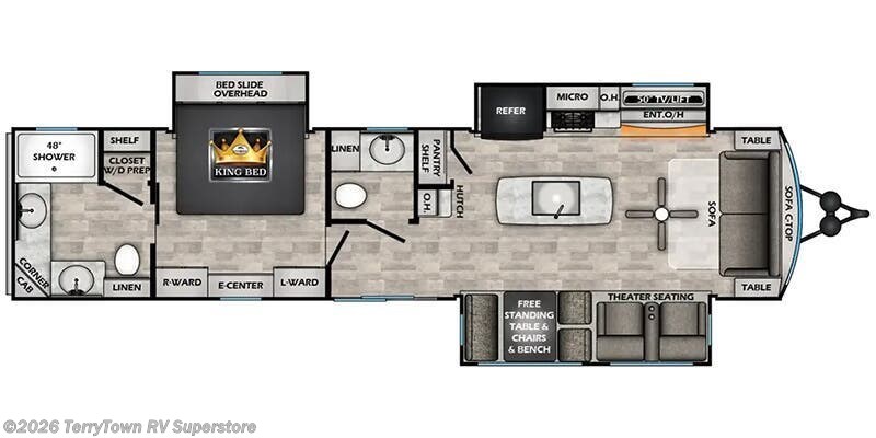 2026 CrossRoads Hampton HP372FDB - New Destination Trailer For Sale by TerryTown RV Superstore in Grand Rapids, Michigan