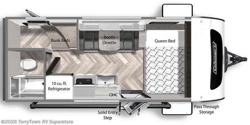 2022 Dutchmen Coleman Rubicon 1628BH - Used Travel Trailer For Sale by TerryTown RV Superstore in Grand Rapids, Michigan