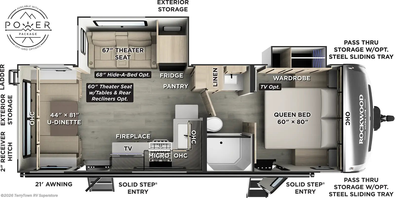 2026 Forest River Rockwood Ultra Lite 2618RD - New Travel Trailer For Sale by TerryTown RV Superstore in Grand Rapids, Michigan