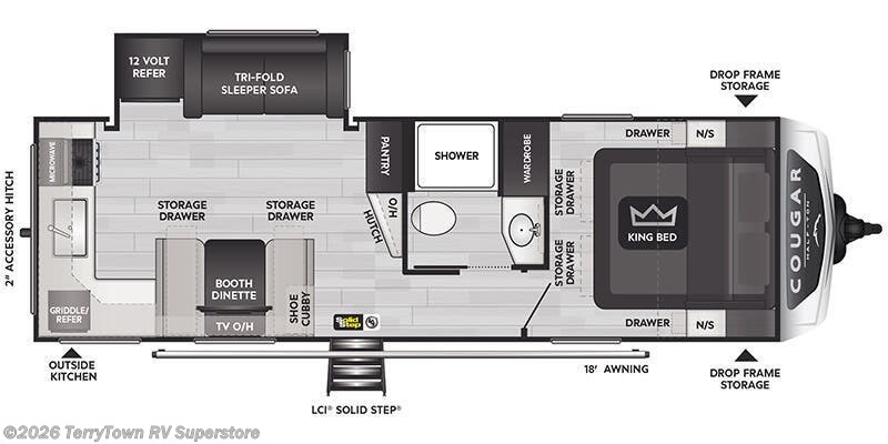 2025 Keystone Cougar Half-Ton East 25MLE - New Travel Trailer For Sale by TerryTown RV Superstore in Grand Rapids, Michigan