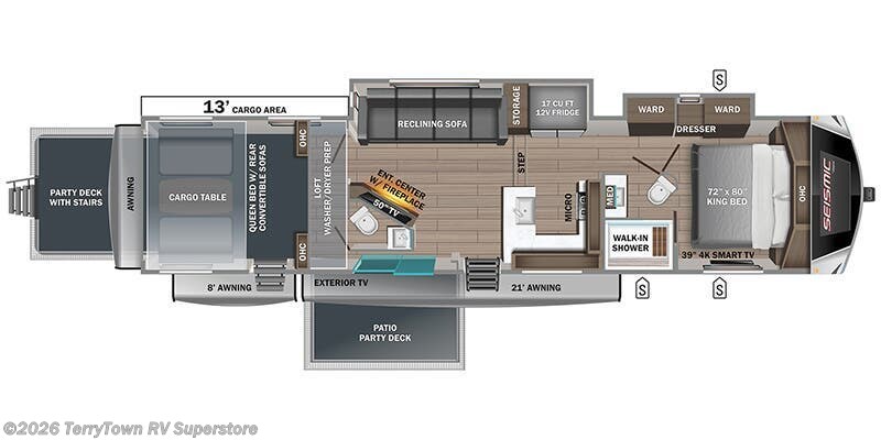 2025 Jayco Seismic Luxury Series 4113 - New Toy Hauler For Sale by TerryTown RV Superstore in Grand Rapids, Michigan