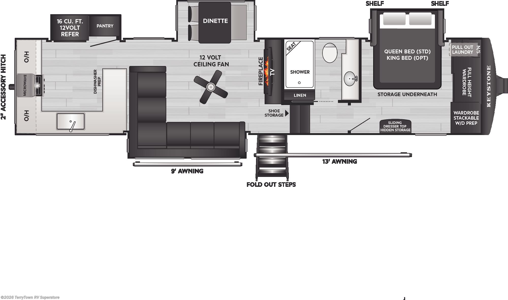 2026 Keystone Cougar 350LLK - New Fifth Wheel For Sale by TerryTown RV Superstore in Grand Rapids, Michigan