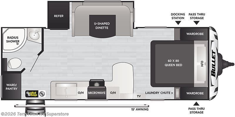 2022 Keystone Bullet East 221RBS - New Travel Trailer For Sale by TerryTown RV Superstore in Grand Rapids, Michigan