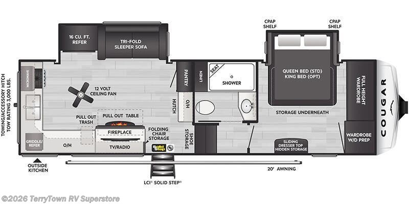 2026 Keystone Cougar 260MLE - New Fifth Wheel For Sale by TerryTown RV Superstore in Grand Rapids, Michigan