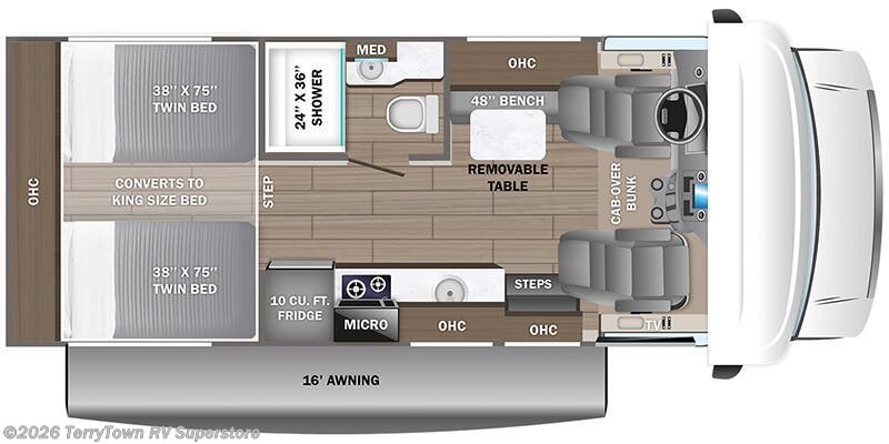 2027 Jayco Redhawk SE 22TF - New Class C For Sale by TerryTown RV Superstore in Grand Rapids, Michigan