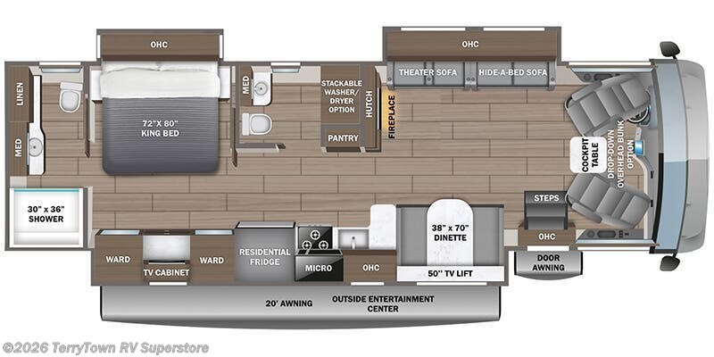 2027 Jayco Precept 36C - New Class A For Sale by TerryTown RV Superstore in Grand Rapids, Michigan