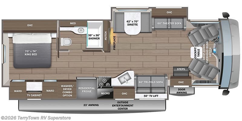 2027 Jayco Precept 34G - New Class A For Sale by TerryTown RV Superstore in Grand Rapids, Michigan