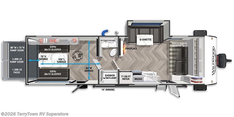 2022 Forest River Wildwood FSX 280RT - Used Toy Hauler For Sale by TerryTown RV Superstore in Grand Rapids, Michigan