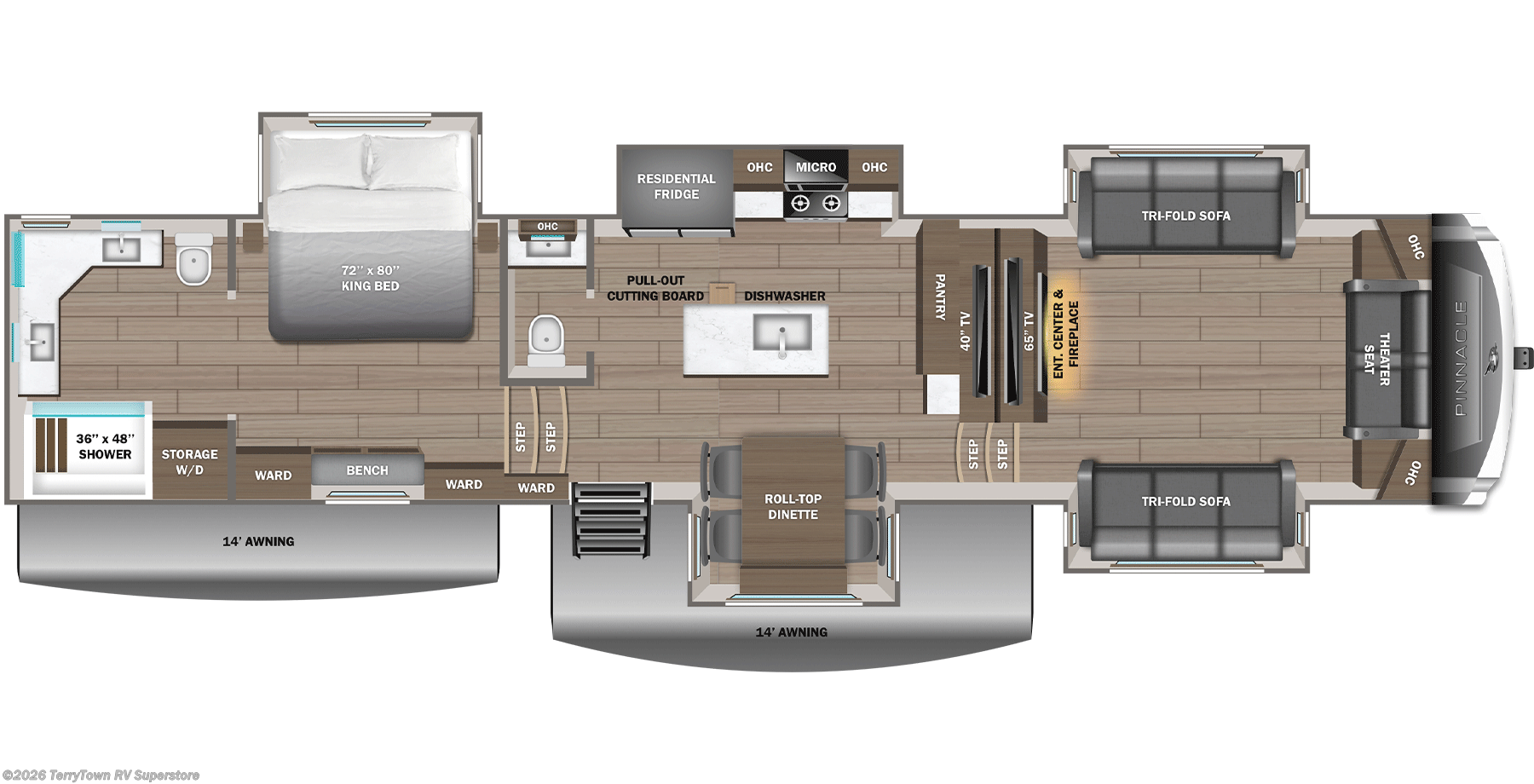 2027 Jayco Pinnacle 39FLOK - New Fifth Wheel For Sale by TerryTown RV Superstore in Grand Rapids, Michigan