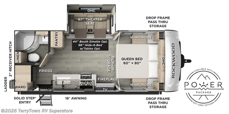 2027 Forest River Rockwood Mini Lite 2205S - New Travel Trailer For Sale by TerryTown RV Superstore in Grand Rapids, Michigan
