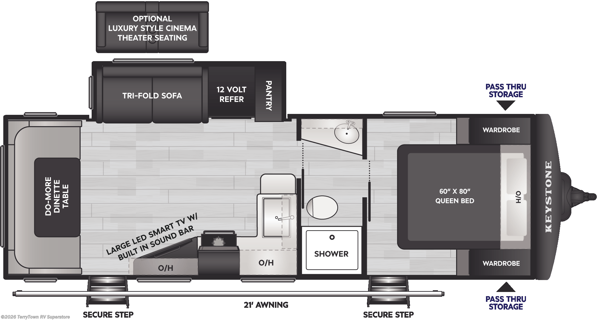 2025 Keystone Bullet Crossfire 2530RD - New Travel Trailer For Sale by TerryTown RV Superstore in Grand Rapids, Michigan