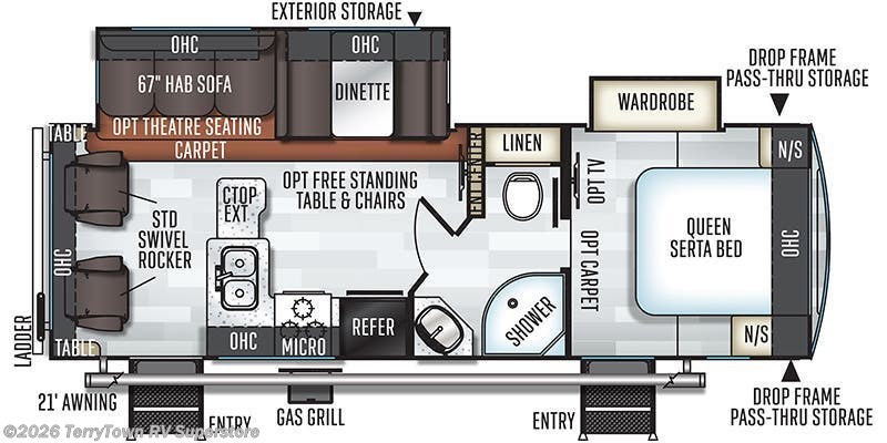 2019 Forest River Rockwood Ultra Lite 2604WS - Used Travel Trailer For Sale by TerryTown RV Superstore in Grand Rapids, Michigan